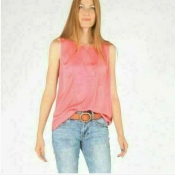 CAbi style #5541 Blush Peony sleeveless blouse, silky feel, lightweight XS - Picture 7 of 8